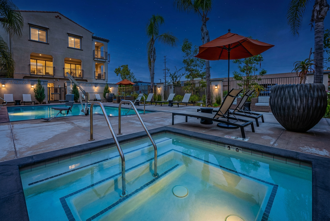 Courtyard Hot Tub